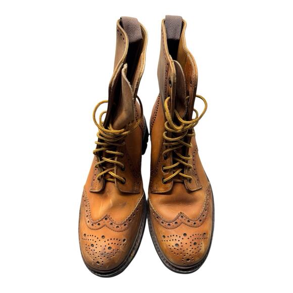 Crockett & Jones Polo Ralph Lauren Country Brogue Wingtip Boots Size 12 D - Picture 2 of 15